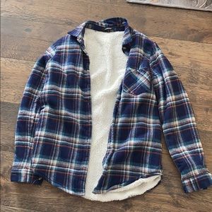 Flannel Sherpa lined jacket
